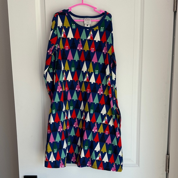 Hanna Andersson Other - Hanna Andersson Girls Christmas Tree Dress Size 8 (130) Long Sleeve Pockets